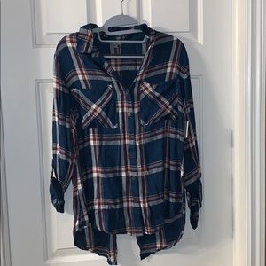Plaid button down